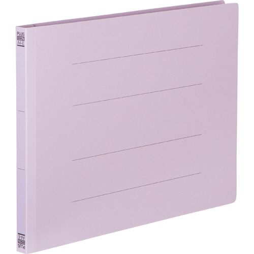 フラットファイル　樹脂とじ具　A4ヨコ　150枚収容　背幅18mm　バイオレット　1セット(10冊)