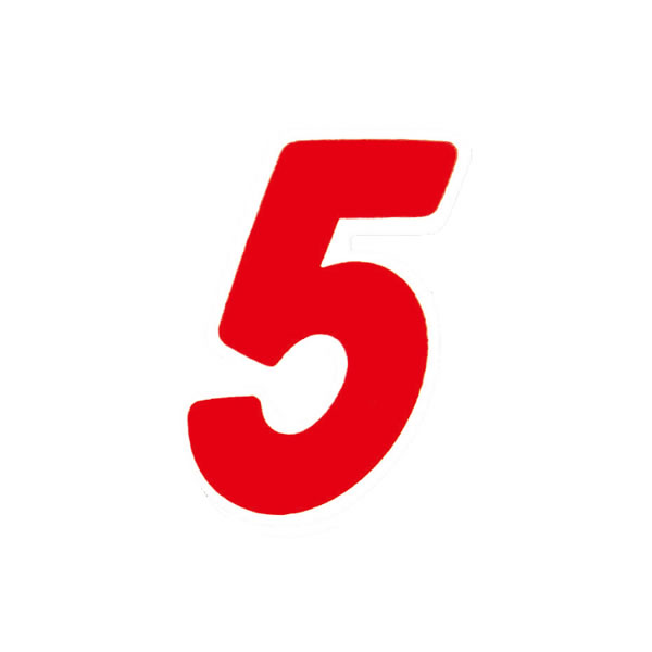 Nナンバーセルフ　M　No．5　赤　1束（21枚）【イージャパンモール】