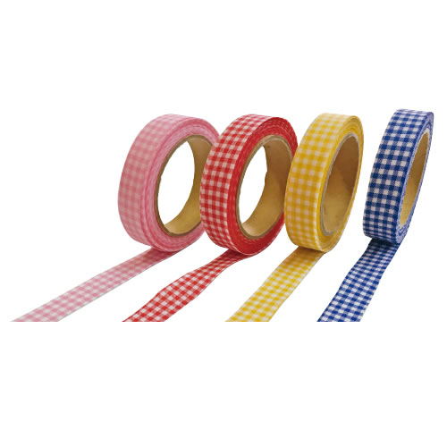 ギンガムチェックリボン12mm　青【返品・交換・キャンセル不可】【イージャパンモール】