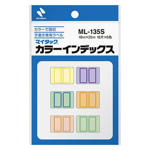 【イージャパンモール】 必ず2通目のメールをご確認ください。※商品はご注文（ご決済）後、2-3営業日で発送（土・日・祝日除く）となります。※配送業者と契約がないため、送付先が北海道・沖縄・離島の場合キャンセルとさせていただきます。※発送予定日は、在庫がある場合の予定日となります。 ※在庫がない場合には、キャンセルとさせて頂きます。 ※納期が遅れます場合には改めてご連絡させて頂きます。※商品の写真はイメージです。 ※お手元に届く商品は、商品名に記載してある色・柄・サイズ・型番の商品が届きます。 　ご注文のキャンセルおよびご返品がお承りできない商品となるため、ご注文の際には必ずご確認ください。 ※本商品はのし・ラッピング包装はお承りできない商品となります。カラーで識別。 淡黄、淡赤、淡青、淡緑、淡橙、淡紫の6色混みで入っています。 カラーを生かして各種資料の整理、分類などにお役立てください。 ラミネート加工していない再生可能なはく離紙を使用しています。※プリンタでは使用できません。 ■原産国 日本 ■本体サイズ縦×本体サイズ横×本体サイズ高さ（単位：mm） 2×95×152 ■本体重量（単位：g） 17【メーカー・製造または販売元】ニチバン【広告文責】株式会社イージャパンアンドカンパニーズ 072-875-6666《ご注意ください》 ※商品がリニューアルしている場合、リニューアル後の商品をお届けします。 場合によっては上記お日にちよりもお届けまでにお時間をいただく場合がございます。 ※本商品は、キャンセル・返品・交換・はお受けできません。 　不良品、内容相違、破損、損傷の場合は良品と交換いたします。 　但し、商品到着から3日以内にご連絡をいただけない場合、交換いたしかねますのでご注意ください。 ※商品がリニューアルしている場合、リニューアル後の商品をお届けします。 　リニューアル後商品のお届けについてのキャンセル返品交換は出来ません。 　リニューアルにより商品内容、容量、パッケージ等が異なる場合がございます。 ※ご注文をご確認および承らせて頂いた後に、欠品やメーカー廃盤等で商品がご用意出来ない場合は、該当商品をキャンセルとさせて頂きます。[関連キーワード：文具・事務用品 文房具 事務用品]