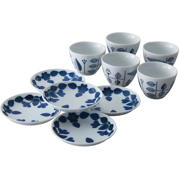 【送料無料】クルーヌクッキア　カップ＆プレート5客セット　KR1109【代引不可】【ギフト館】