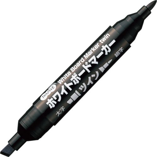 【イージャパンモール】【返品・交換・キャンセル不可】 必ず2通目のメールをご確認ください。 ※本商品は熨斗・包装（ラッピング）はお承り出来ない商品となります。※商品はご注文（ご決済）後、2-5営業日で発送（土・日・祝日除く）となります。※配送業者と契約がないため、送付先が北海道・沖縄・離島の場合キャンセルとさせていただきます。※発送予定日は、在庫がある場合の予定日となります。 ※在庫がない場合には、キャンセルとさせて頂きます。 ※納期が遅れます場合には改めてご連絡させて頂きます。※本商品はメーカー取り寄せ商品となります。 流動在庫となりますためお手配時に在庫がない場合はキャンセルとさせていただきます。 在庫と納期のご確認が必要な場合は事前にお問い合わせください。 ※ご注文確定後でのキャンセルやお届け先の変更等はお承りできませんのでご注意ください。 また、交換・返品はお承りできません。 ※商品のお写真はイメージ画像です。概要 【使い切りタイプ】一本で太字・細字両用のツインタイプ！ 商品説明 ●インク色・黒のホワイトボードマーカーです。 仕様 タイプ 使い切りタイプ インク種類 アルコール系インク インク色 黒 芯の太さ 太字、細字 芯形状 角芯、丸芯 全長 141mm その他仕様 ●線幅：太字・角芯：5.0mm、細字・丸芯：2.0mm シリーズ名 TANOSEE（スタンダード） 【広告文責】株式会社イージャパンアンドカンパニーズ 072-875-6666《ご注意ください》 ※本商品はキャンセル・返品・交換不可の商品です。 ※商品はご注文後、1週間前後でお届けとなります。 ※商品の性質上、返品・交換・キャンセルはお受けできません。 　不良品、内容相違、破損、損傷の場合は良品と交換いたします。 　但し、商品到着から3日以内にご連絡をいただけない場合、交換いたしかねますのでご注意ください。 ※商品がリニューアルしている場合、リニューアル後の商品にてお届けとなる場合がございます。[関連キーワード：文具・事務用品 筆記具 ホワイトボードマーカー]