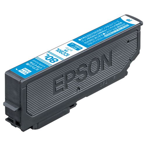 リサイクルインクカートリッジ シアン(染料) [エプソン:ICC80L互換] ECI?E80L?C 1個