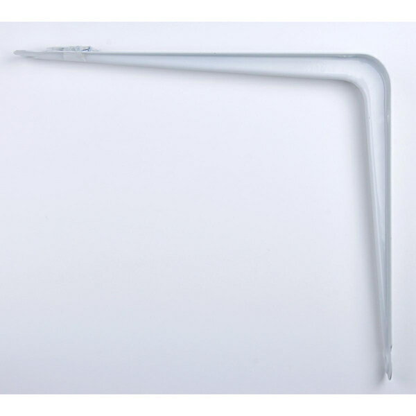 L型棚受バラ　白　300X350mm【ホームセンター・DIY館】