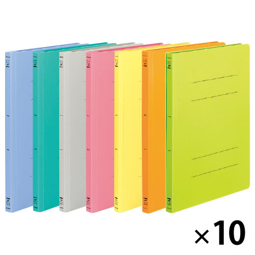 フラットファイルPP／A4S10冊黄緑【返品・交換・キャンセル不可】【イージャパンモール】