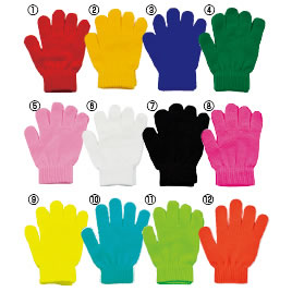 Gloves - カラーのびーる手袋　蛍光イエロー【返品・交換・キャンセル不可】【イージャパンモール】