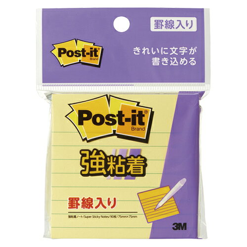 【イージャパンモール】 必ず2通目のメールをご確認ください。※商品はご注文（ご決済）後、2-3営業日で発送（土・日・祝日除く）となります。※配送業者と契約がないため、送付先が北海道・沖縄・離島の場合キャンセルとさせていただきます。※発送予定日は、在庫がある場合の予定日となります。 ※在庫がない場合には、キャンセルとさせて頂きます。 ※納期が遅れます場合には改めてご連絡させて頂きます。※商品の写真はイメージです。 ※お手元に届く商品は、商品名に記載してある色・柄・サイズ・型番の商品が届きます。 　ご注文のキャンセルおよびご返品がお承りできない商品となるため、ご注文の際には必ずご確認ください。 ※本商品はのし・ラッピング包装はお承りできない商品となります。長文のメモや伝言などが、きれいに書けるケイセン入り。強粘着製品だからしっかり貼れてメッセ0ジも間違いなく伝わります。 ■原産国 米国 ■本体サイズ縦×本体サイズ横×本体サイズ高さ（単位：mm） 11×90×130【メーカー・製造または販売元】スリーエム【広告文責】株式会社イージャパンアンドカンパニーズ 072-875-6666《ご注意ください》 ※商品がリニューアルしている場合、リニューアル後の商品をお届けします。 場合によっては上記お日にちよりもお届けまでにお時間をいただく場合がございます。 ※本商品は、キャンセル・返品・交換・はお受けできません。 　不良品、内容相違、破損、損傷の場合は良品と交換いたします。 　但し、商品到着から3日以内にご連絡をいただけない場合、交換いたしかねますのでご注意ください。 ※商品がリニューアルしている場合、リニューアル後の商品をお届けします。 　リニューアル後商品のお届けについてのキャンセル返品交換は出来ません。 　リニューアルにより商品内容、容量、パッケージ等が異なる場合がございます。 ※ご注文をご確認および承らせて頂いた後に、欠品やメーカー廃盤等で商品がご用意出来ない場合は、該当商品をキャンセルとさせて頂きます。[関連キーワード：事務用品　ラベル・ふせん　ラベル・ふせん]