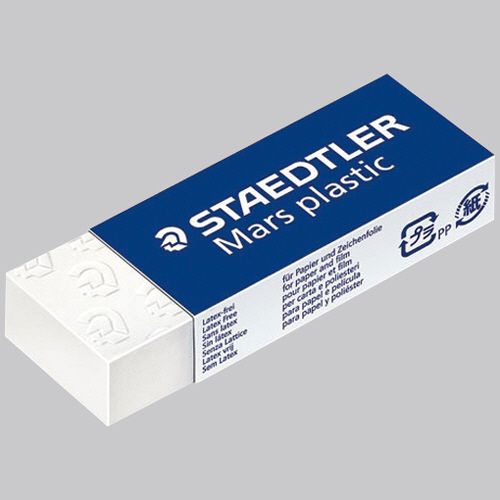 マルス プラスチック字消し 23×65×13mm 1個