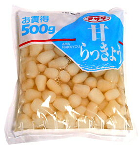 ★まとめ買い★　アサダ　甘らっきょ　500g　×10個【イージャパンモール】