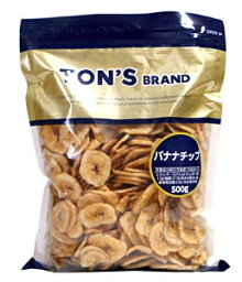 【送料無料】★まとめ買い★　TON’S　バナナチップ　500g　×10個【イージャパンモール】