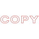 【送料無料】【個人宅届け不可】【法人（会社・企業）様限定】スタンパー 「COPY」 赤 1個