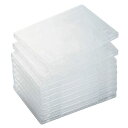 【送料無料】【個人宅届け不可】【法人(会社・企業)様限定】DVDトールケース 1枚収納 クリア 1パック(10枚)