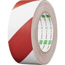 【送料無料】【個人宅届け不可】【法人(会社・企業)様限定】布テープ トラ 50mm×25m 赤/白 1巻