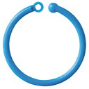 【送料無料】【個人宅届け不可】【法人(会社・企業)様限定】カラープラリング 内径30mm 青 1パック(50本)