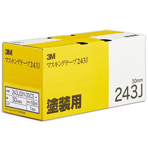 Rakuten - 【送料無料】【個人宅届け不可】【法人（会社・企業）様限定】スコッチ　マスキングテープ　243J塗装用　30mm×18m　0.8mm厚　1セット(40巻:4巻×10パック)
