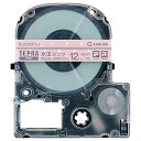 【送料無料】【個人宅届け不可】【法人(会社・企業)様限定】テプラ PRO テープカートリッジ 模様ラベル 12mm 水玉ピンク/グレー文字 1個