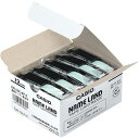 【送料無料】【個人宅届け不可】【法人(会社・企業)様限定】NAME LAND スタンダードテープ 12mmx8m 透明/黒文字 1パック(5個)