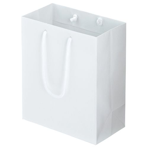 【送料無料】【個人宅届け不可】【法人(会社・企業)様限定】マットコート手提袋 S ヨコ220×タテ260×マチ幅120mm ホワイト 1パック(10枚)