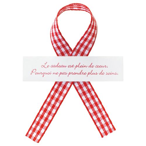 【送料無料】【個人宅届け不可】【法人(会社・企業)様限定】チェックシール シール白×チェックリボン タテ15×ヨコ60mm 1パック(30枚)