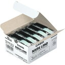【送料無料】【個人宅届け不可】【法人(会社・企業)様限定】NAME LAND スタンダードテープ 12mmx8m 白/黒文字 1セット(30個:5個x6パック)