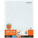 【送料無料】【個人宅届け不可】【法人（会社・企業）様限定】クリヤーポケット A4リフィル 1ポケット A4タテ 2・4・30穴 1セット(100枚:10枚×10パック)