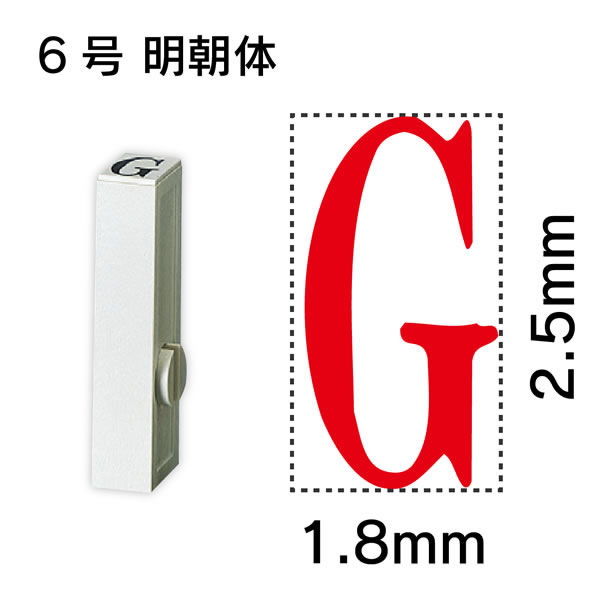 サンビー エンドレス単品 英字 6号「G」 EN-BE6 G【返品・交換・キャンセル不可】...