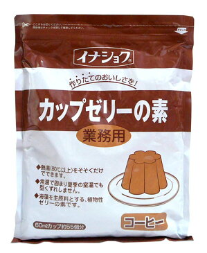 【キャッシュレス5％還元】★まとめ買い★　伊那　カップゼリーの素 コーヒー　600g　×12個【イージャパンモール】