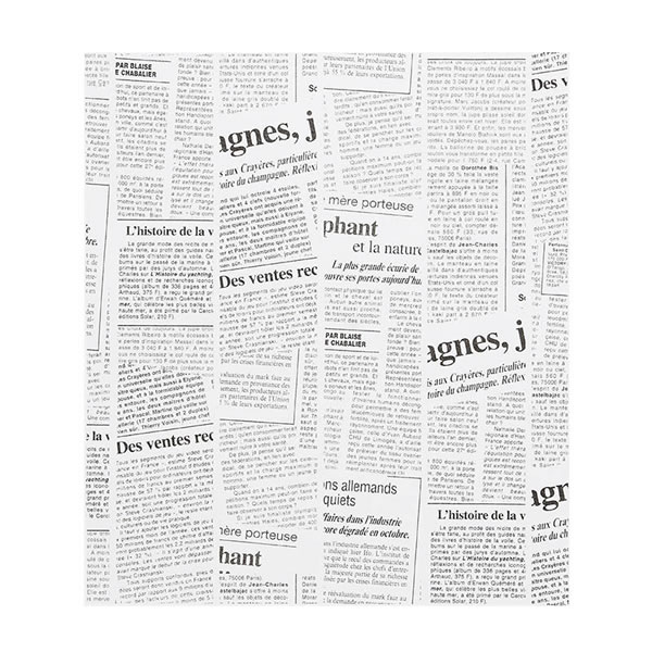 WAXペーパー 21.8?25 ニュースレター黒 1束(100枚)【イージャパンモール】