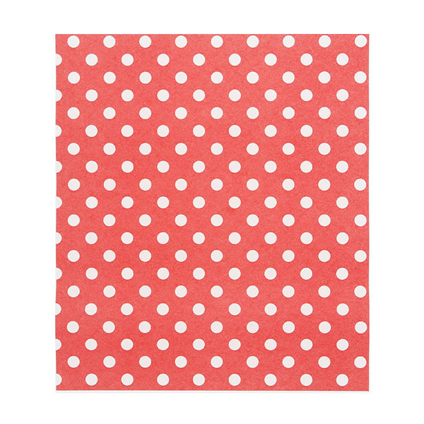 WAXペーパー 21.8?25 ドット赤 1束(100枚)【イージャパンモール】