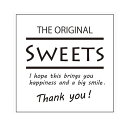 ギフトシール Sweets スクエアホワイト 10束(900枚)【イージャパンモール】