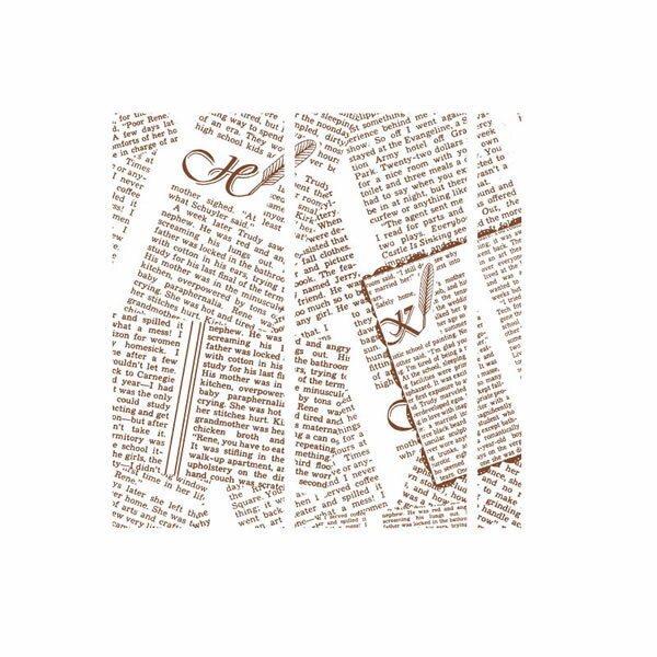 WAXペーパー フェザーイニシャル白 15?15 50箱(5000枚)【イージャパンモール】