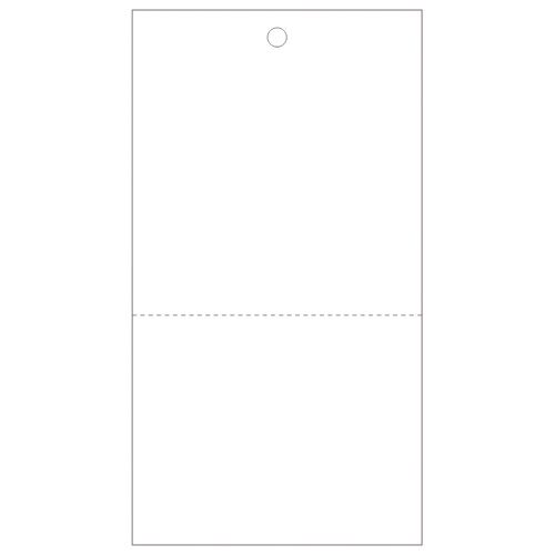 業務用提げ札 糸なし白無地 ミシン目入 1箱(500枚)