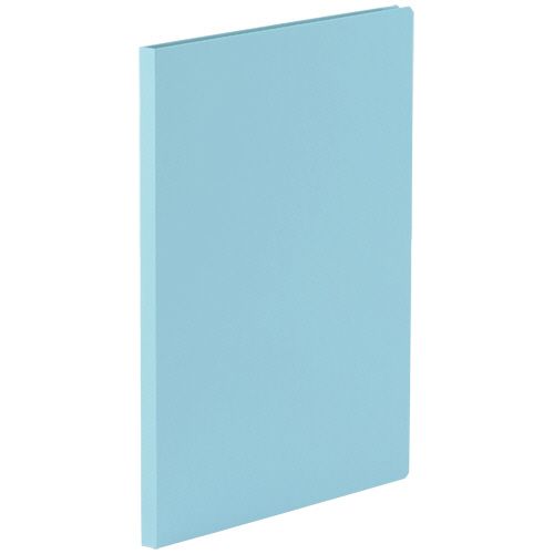 貼り表紙クリアファイル A4タテ 10ポケット 背幅12mm アイスランドブルー 1冊