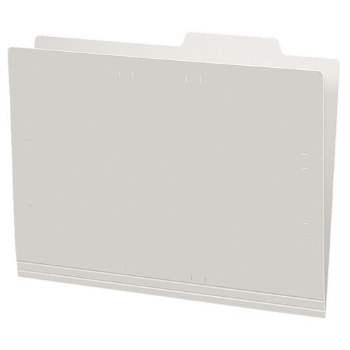 個別フォルダー(カラー・PP製)　A4　グレー　1パック(5冊)