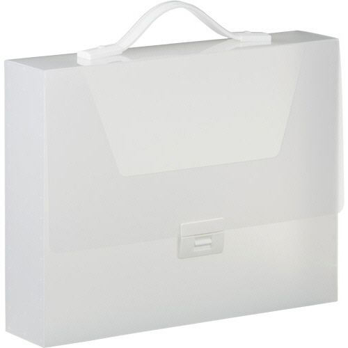 シンプリーズ　キャリングケース　グリップタイプ(透明)　A4　収納幅70mm　透明　1個