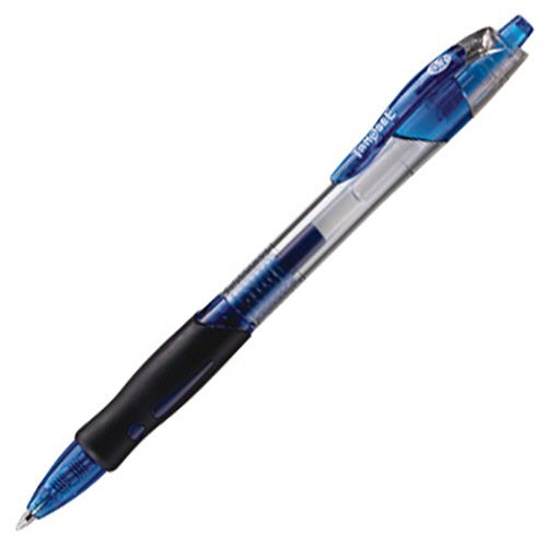 ノック式ゲルインクボールペン　スリム　0．7mm　青　1セット（10本）