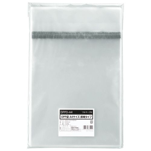 【送料無料】【個人宅届け不可】【法人（会社・企業）様限定】OPP袋　フタ・テープ付　胴糊タイプ　A4..