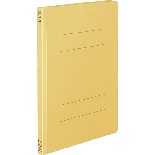 フラットファイル(間伐材使用)　A4タテ　150枚収容　背幅18mm　黄　1セット(10冊)