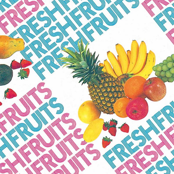 包装紙 H判半才特厚 レターフルーツ 1束(100枚)【イージャパンモール】