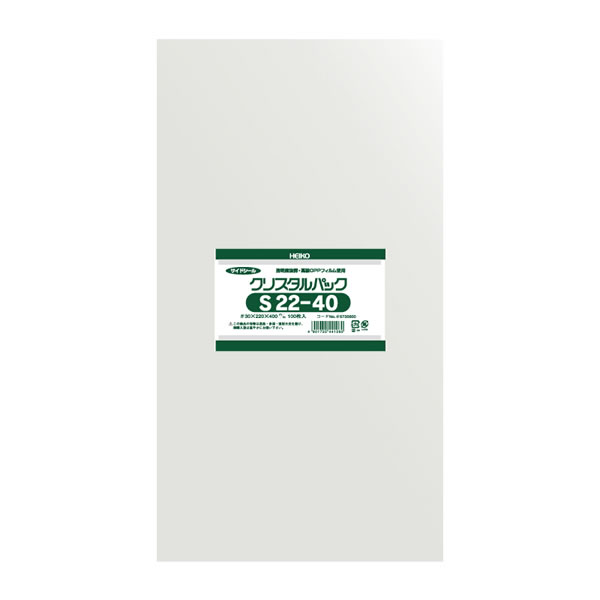 クリスタルパック S 22−40 1束(100枚)【イージャパンモール】
