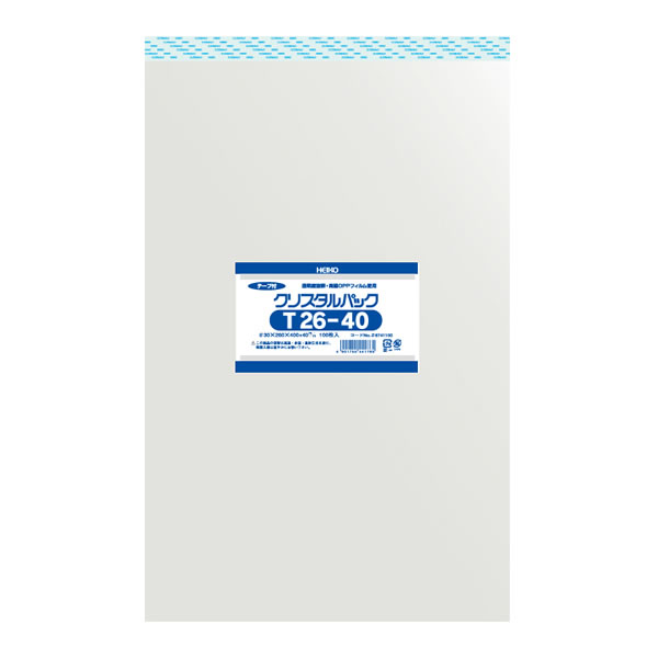 クリスタルパック T 26−40 1束(100枚)【イージャパンモール】