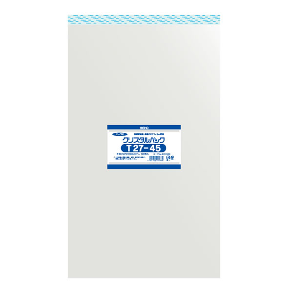 クリスタルパック T 27−45 1束(100枚)【イージャパンモール】