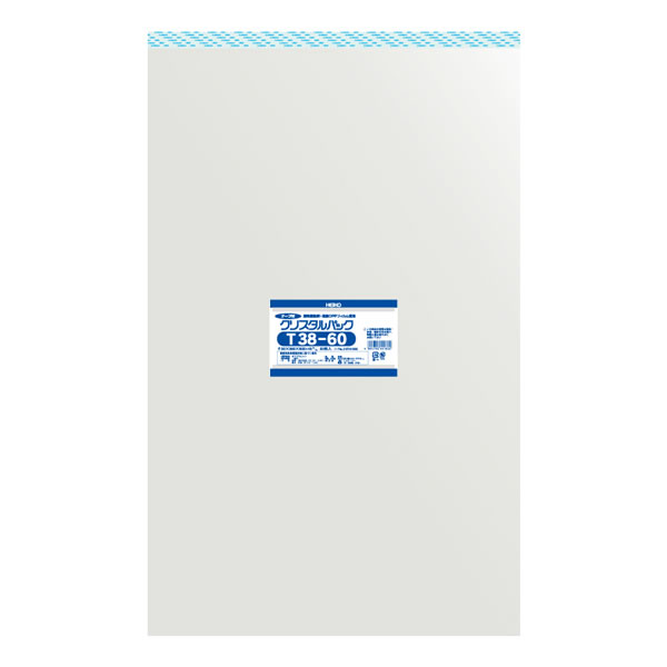 クリスタルパック T 38−60 1束(50枚)【イージャパンモール】