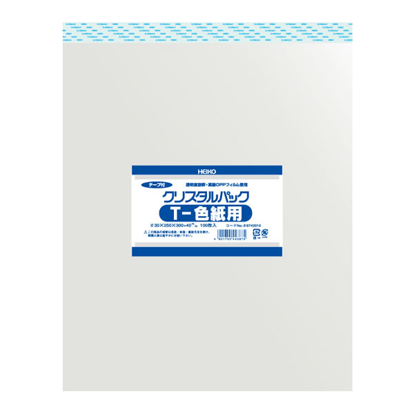 クリスタルパック T 色紙用 1束(100枚)【イージャパンモール】