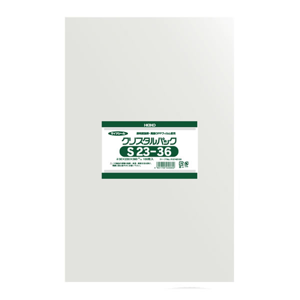 クリスタルパック S 23−36 1束(100枚)【イージャパンモール】