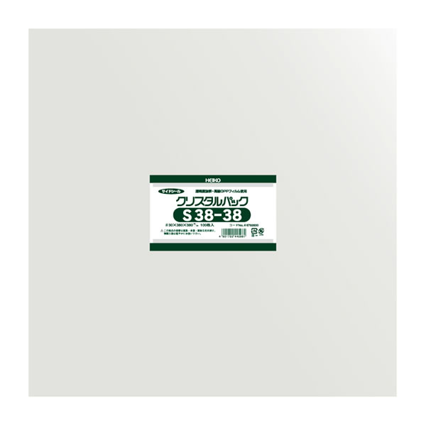 クリスタルパック S 38−38 1束(100枚)【イージャパンモール】