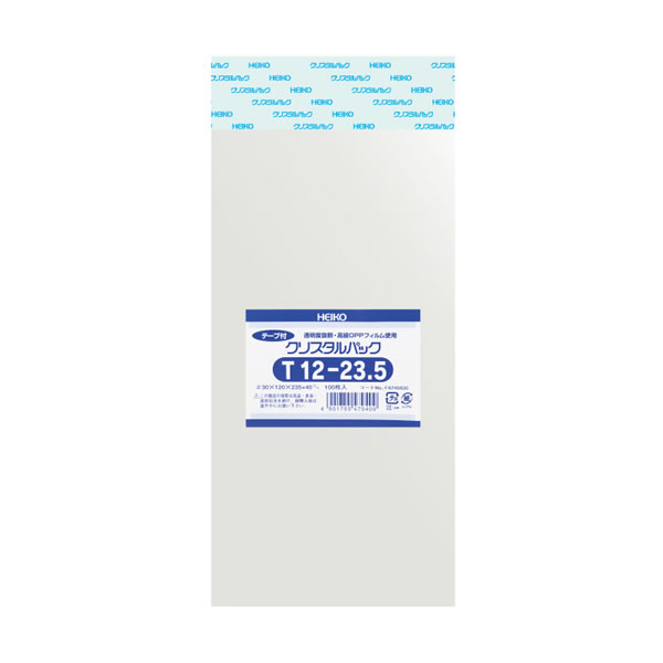 クリスタルパック T 12−23.5 1束(100枚)【イージャパンモール】