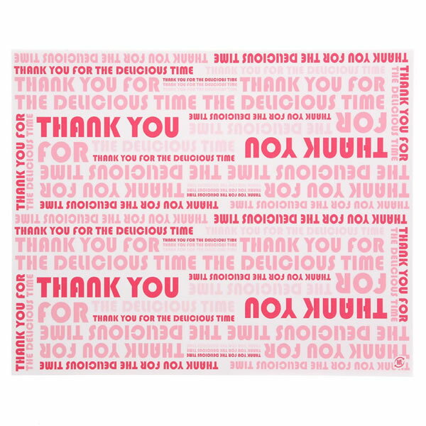 クレープ包装紙 デリシャスタイム ピンク 1束(100枚)【イージャパンモール】