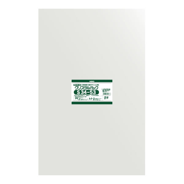 クリスタルパック S 34−53 10束(500枚)【イージャパンモール】