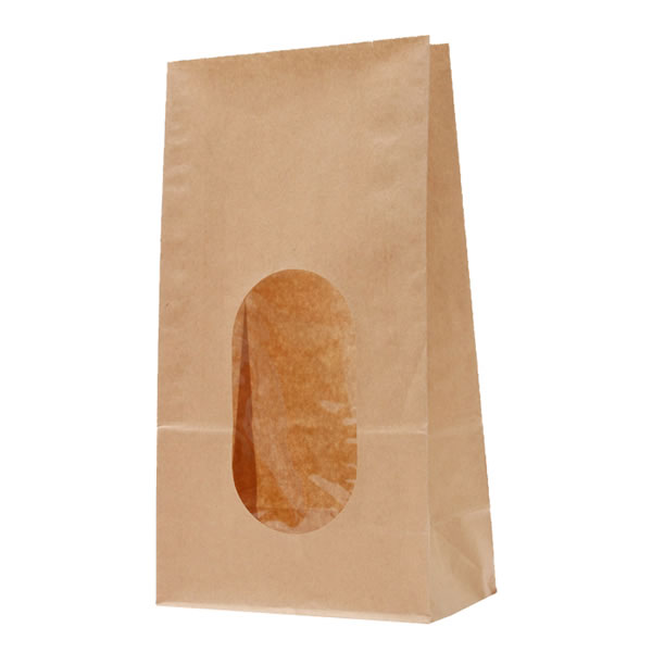 窓付袋　No．6　未晒無地　20束（1000枚）【イージャパンモール】